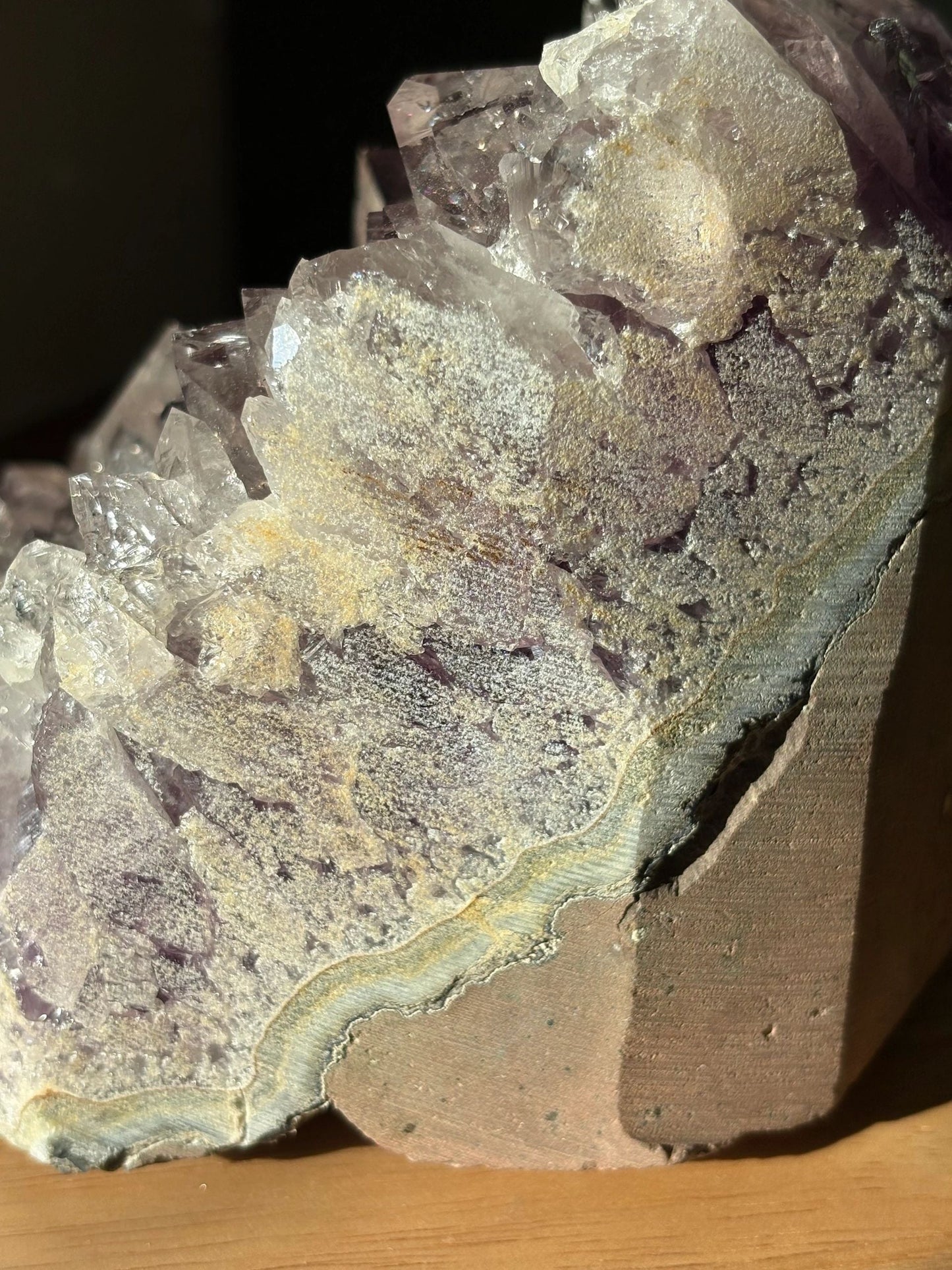 💜 Raw Amethyst Crystal Cluster – Power, Peace & Intuition Amplifier | 5.24 lbs