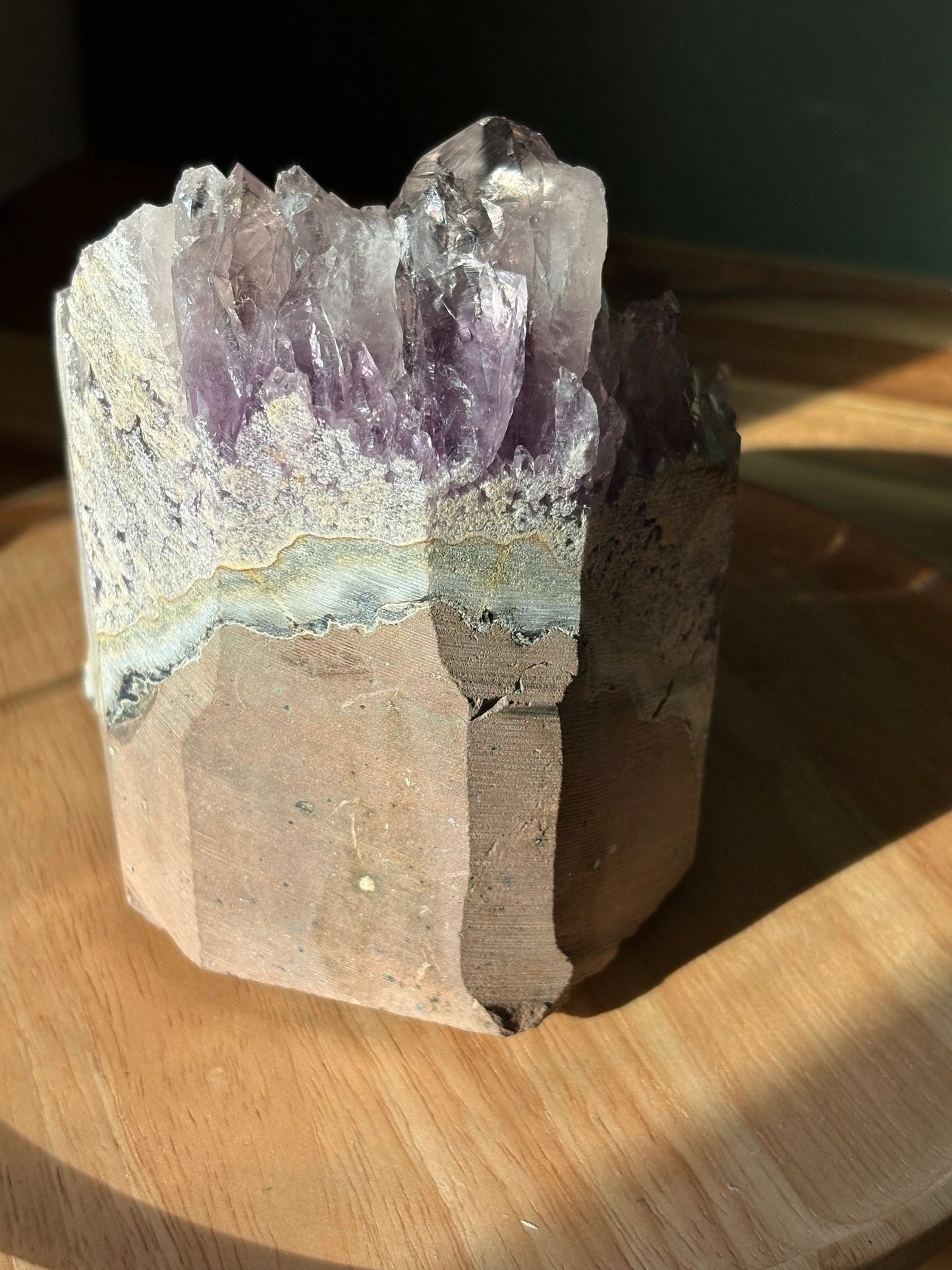 💜 Raw Amethyst Crystal Cluster – Power, Peace & Intuition Amplifier | 5.24 lbs