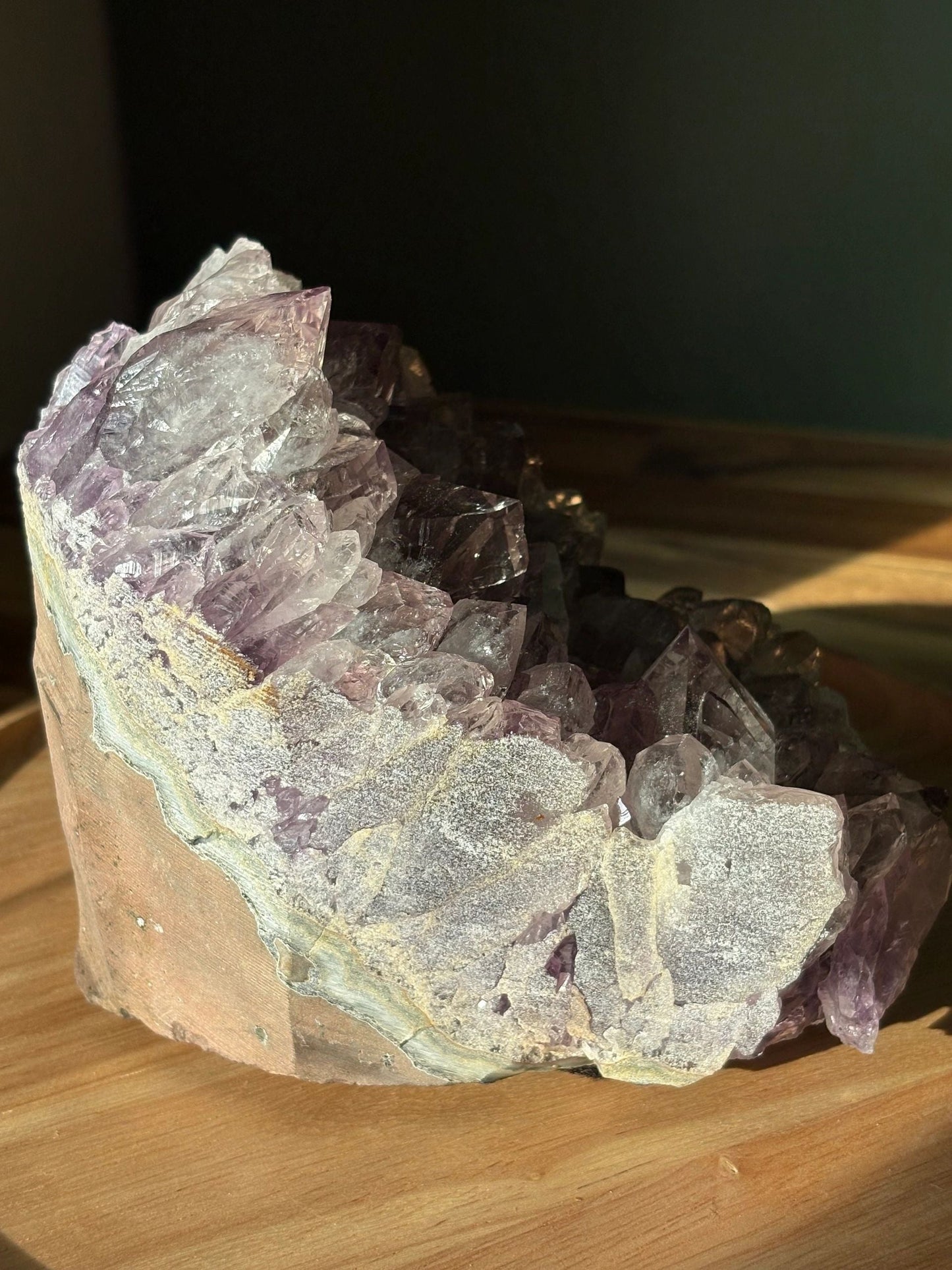 💜 Raw Amethyst Crystal Cluster – Power, Peace & Intuition Amplifier | 5.24 lbs