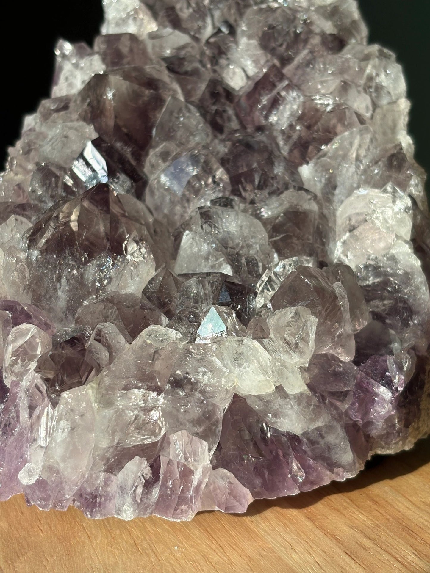 💜 Raw Amethyst Crystal Cluster – Power, Peace & Intuition Amplifier | 5.24 lbs