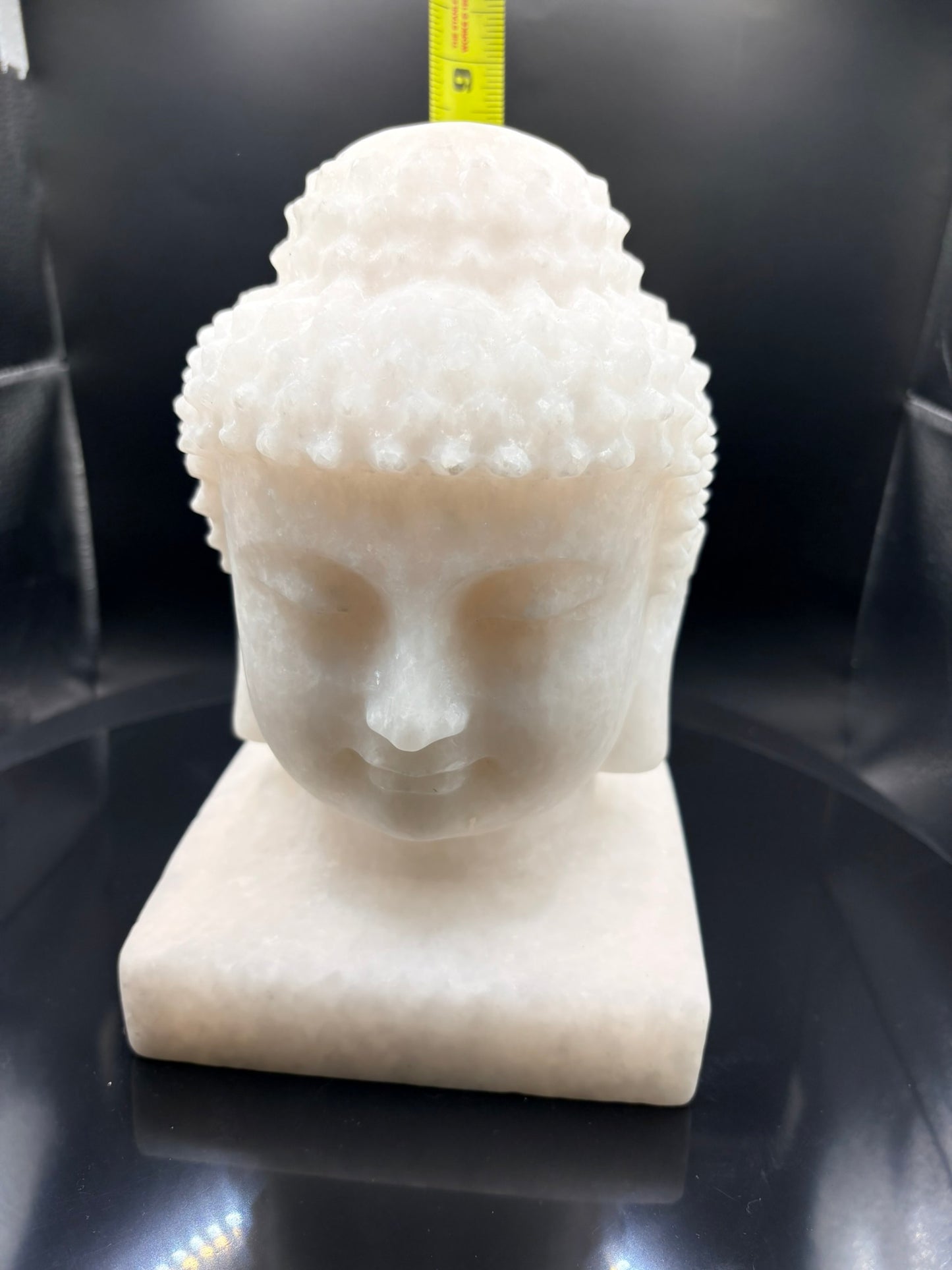 🤍 White Marble Jade Buddha Head 11.68 lbs | | Longevity • Stillness • Timeless Wisdom