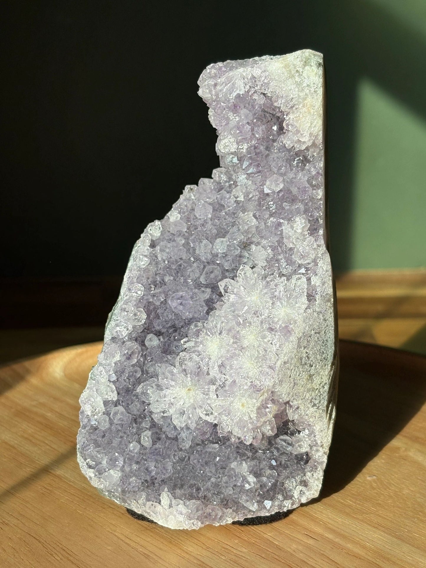 💜 Raw Amethyst Crystal – Star-Cluster Bloom, Intuition, Peace | 1.48 lbs