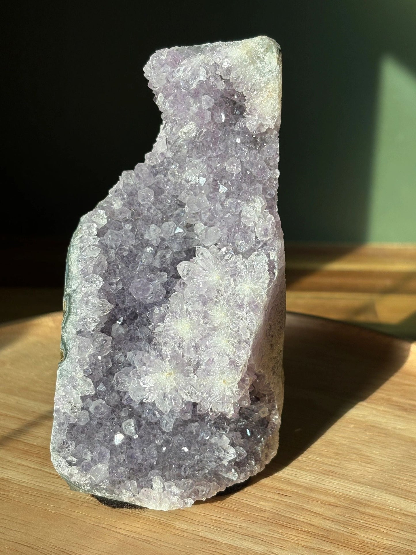 💜 Raw Amethyst Crystal – Star-Cluster Bloom, Intuition, Peace | 1.48 lbs