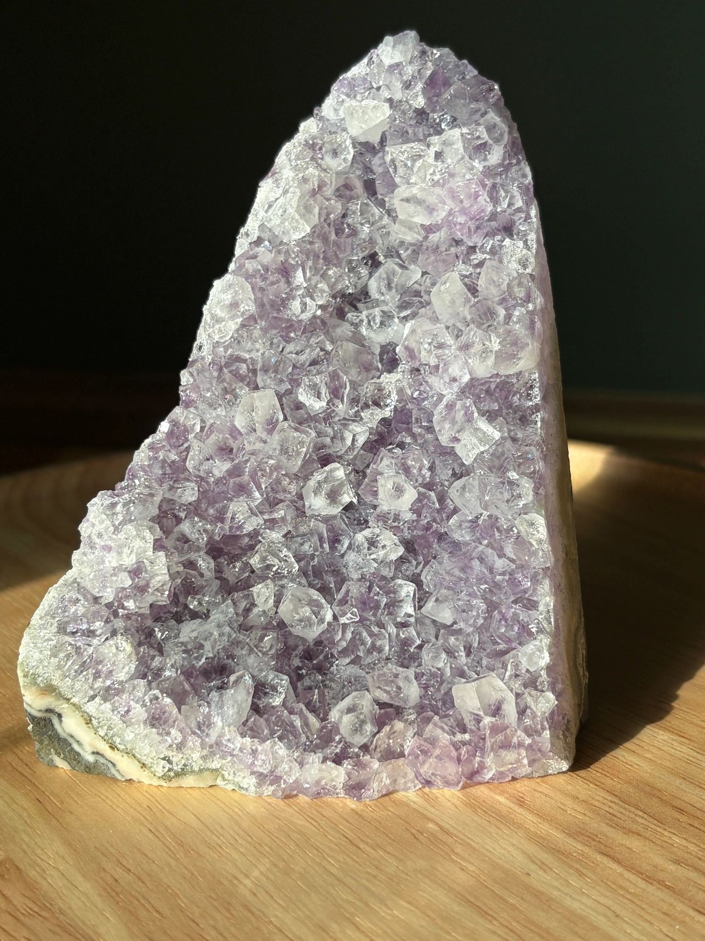 💜 Raw Light Purple Amethyst Triangular Formation – Clarity, Calm & Intuition Boosting | 1.49 lbs