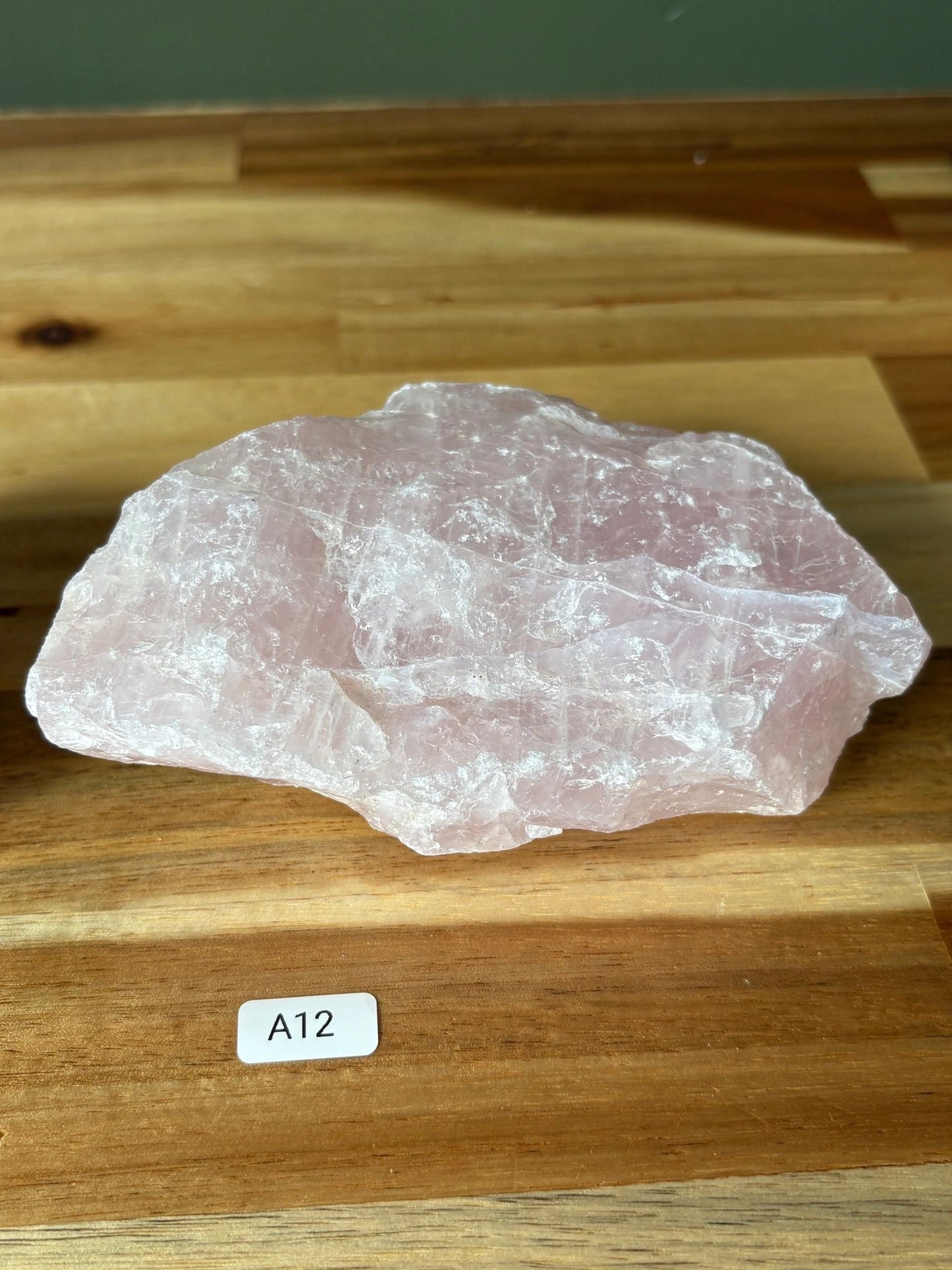 🌸 Raw Rose Quartz Chunk – Heart Healing, Soft Strength & Earthy Love | Choose Your Piece
