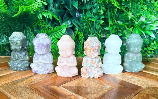 Baby Buddha Crystal Figure – Choose Your Stone