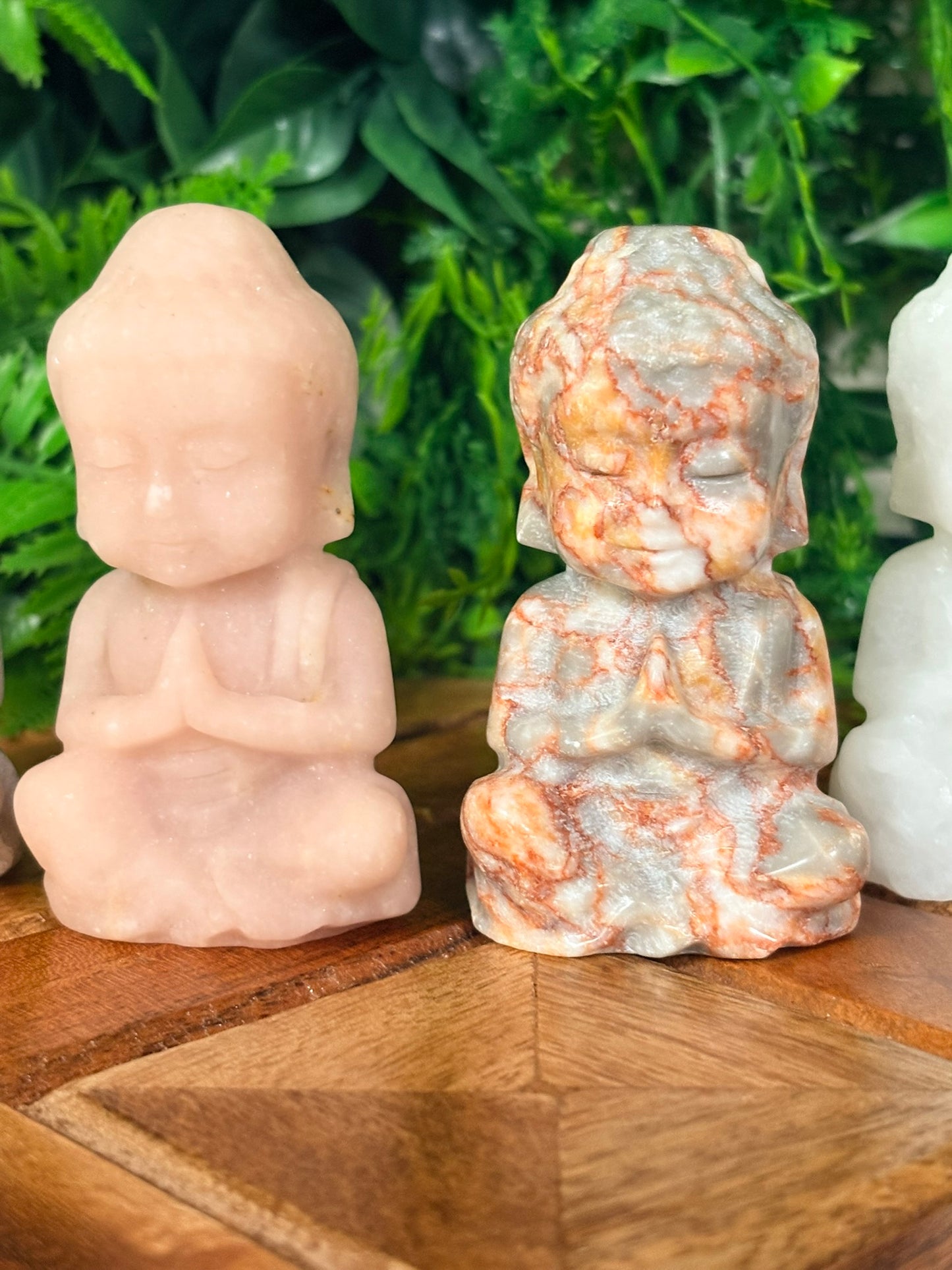 🧘♂️ Baby Buddha Crystal Figure – Choose Your Stone