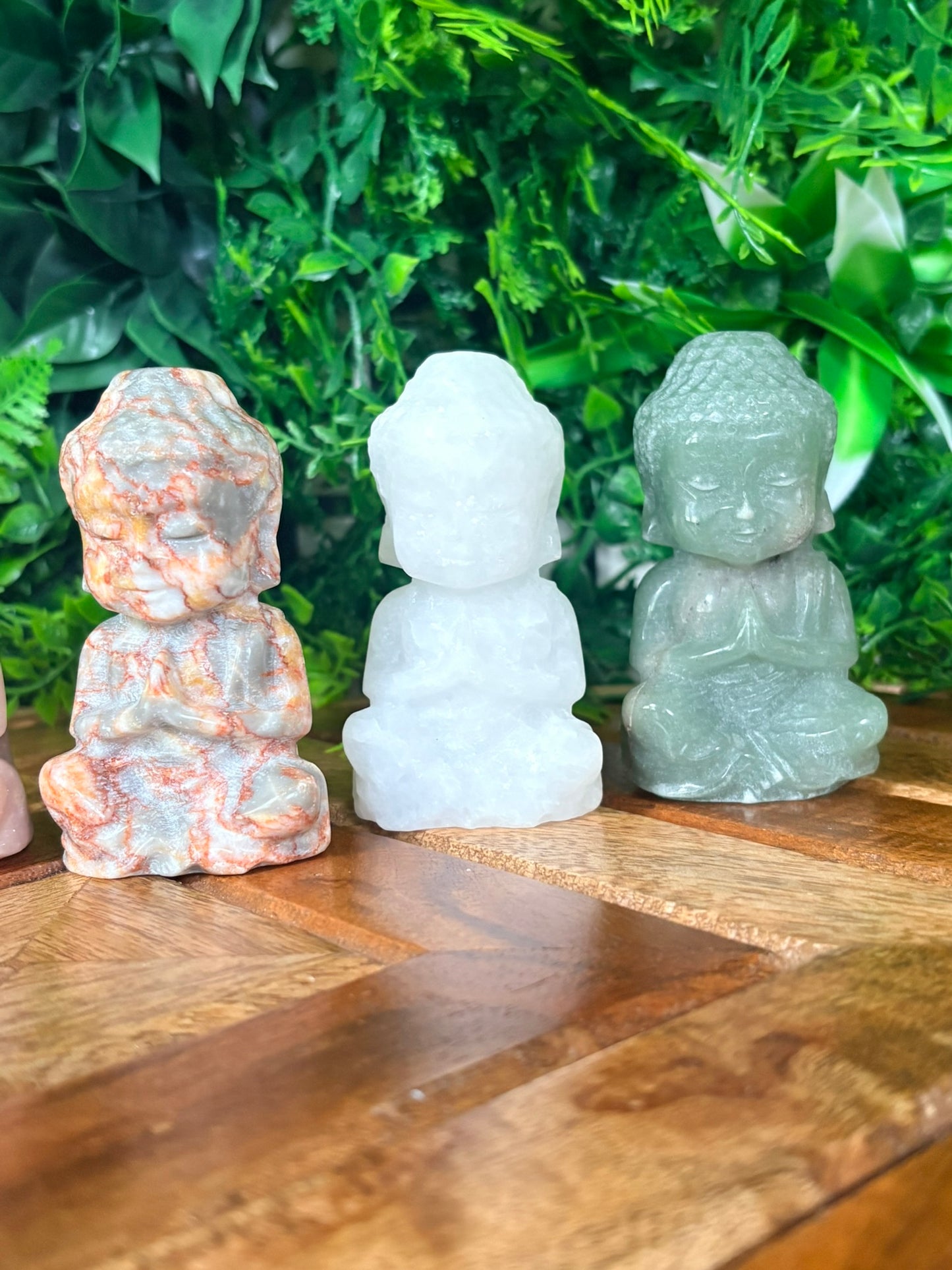 🧘♂️ Baby Buddha Crystal Figure – Choose Your Stone