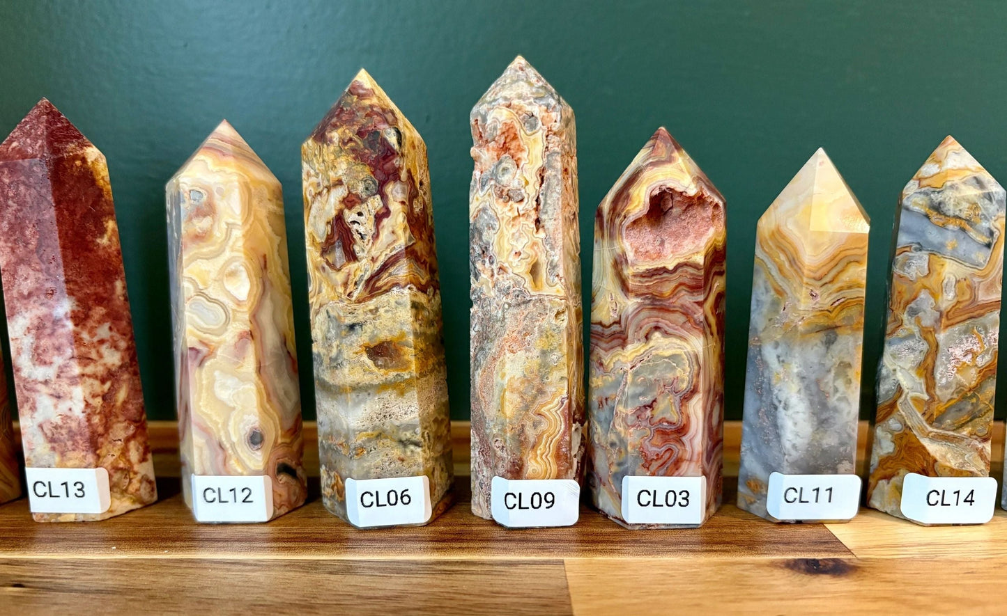 🤍 Crazy Lace Agate Tower – Joy, Balance & Earthy Chaos Magic | Choose Your Piece