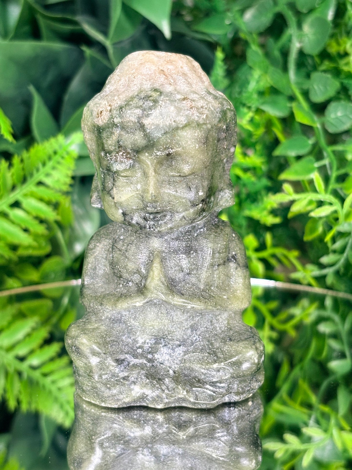 🧘♂️ Baby Buddha Crystal Figure – Choose Your Stone