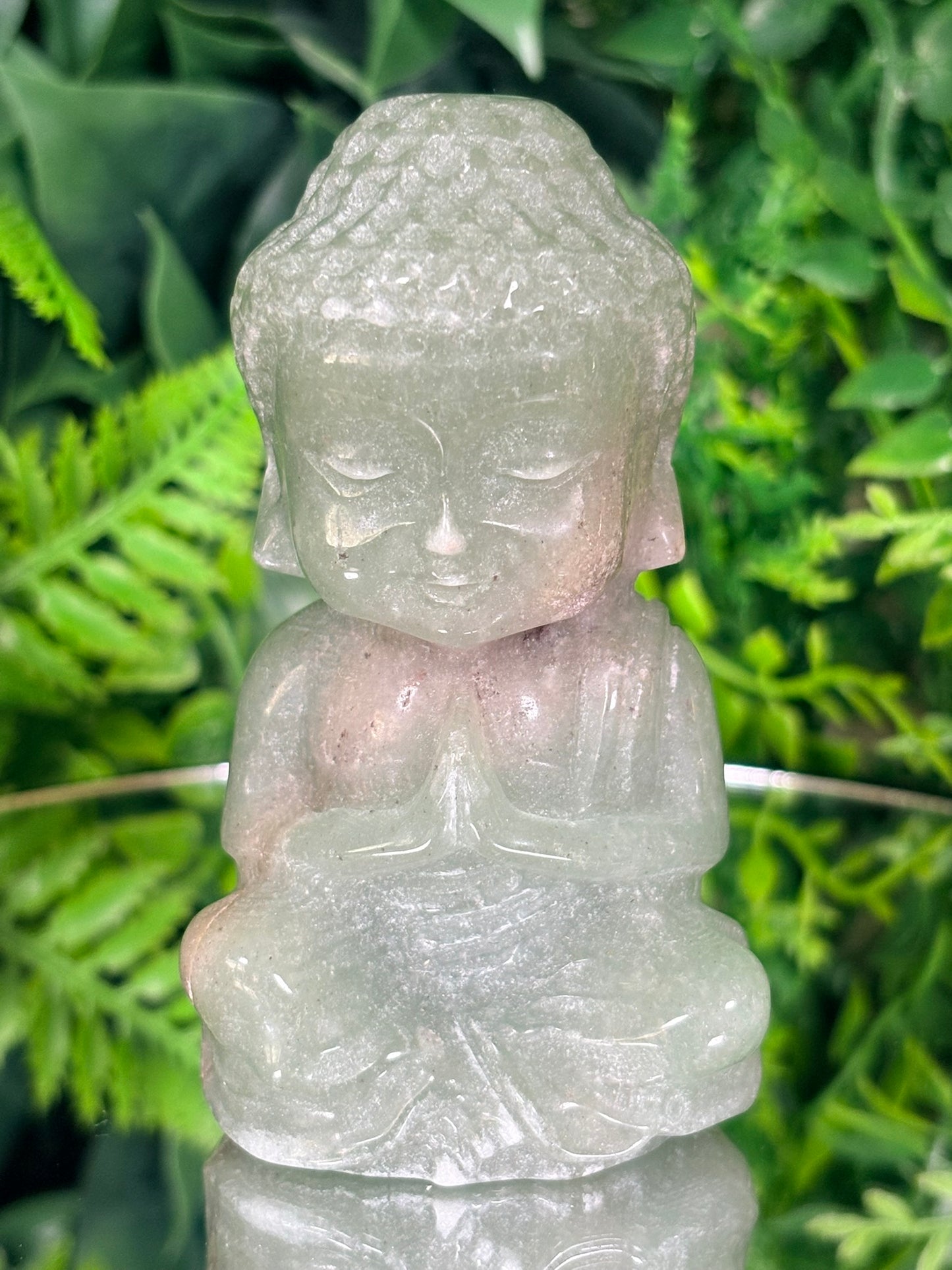 🧘♂️ Baby Buddha Crystal Figure – Choose Your Stone