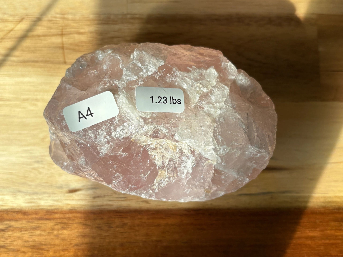 🌸 Raw Rose Quartz Chunk – Heart Healing, Soft Strength & Earthy Love | Choose Your Piece