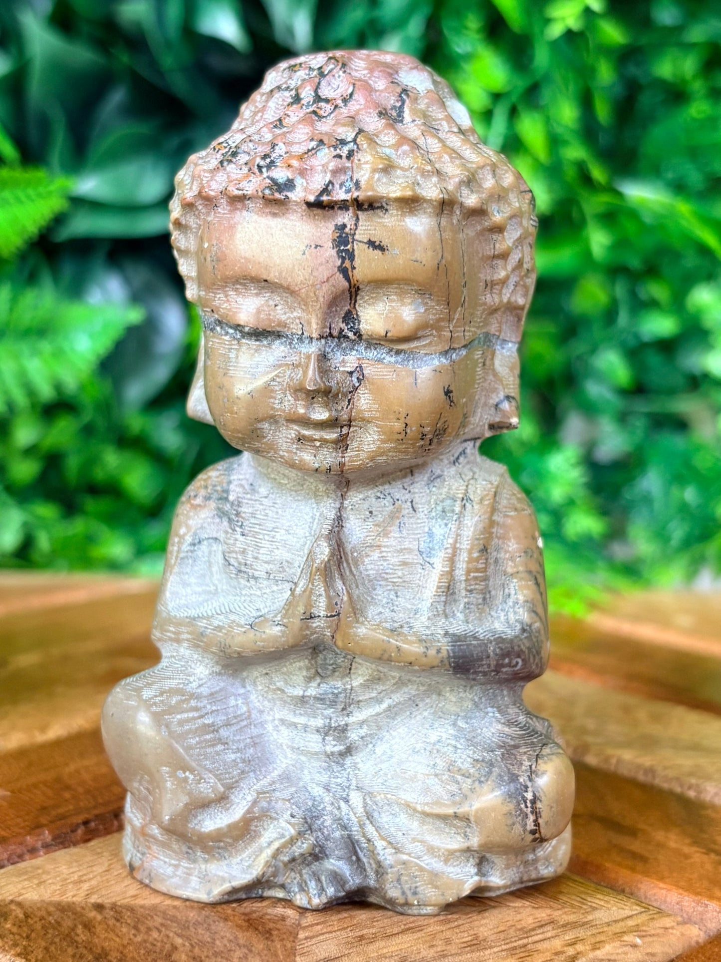 Baby Buddha Guardian Crystal Figure – Choose Your Stone
