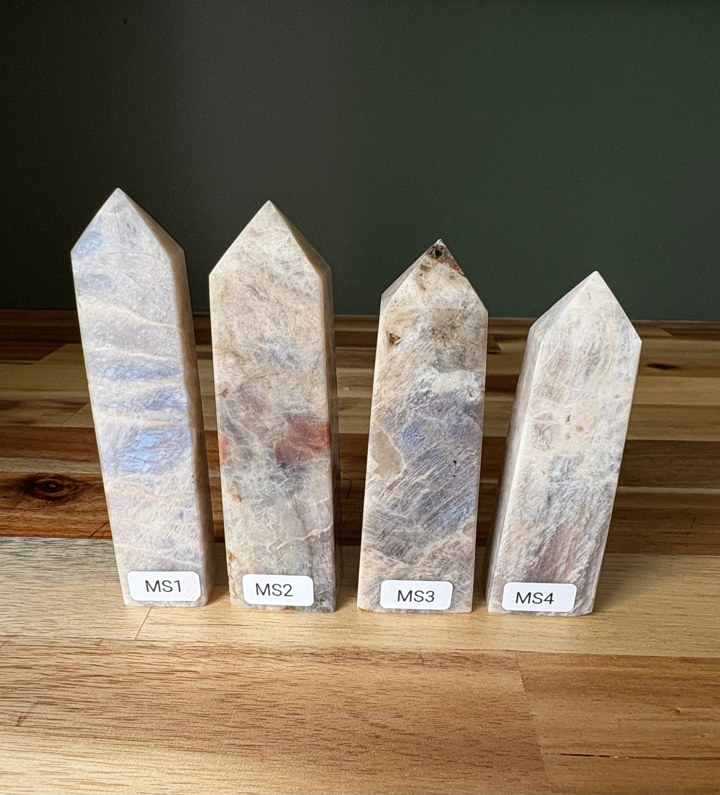 🌙 Moonstone Crystal Towers – Intuition, Emotional Balance & Lunar Magic