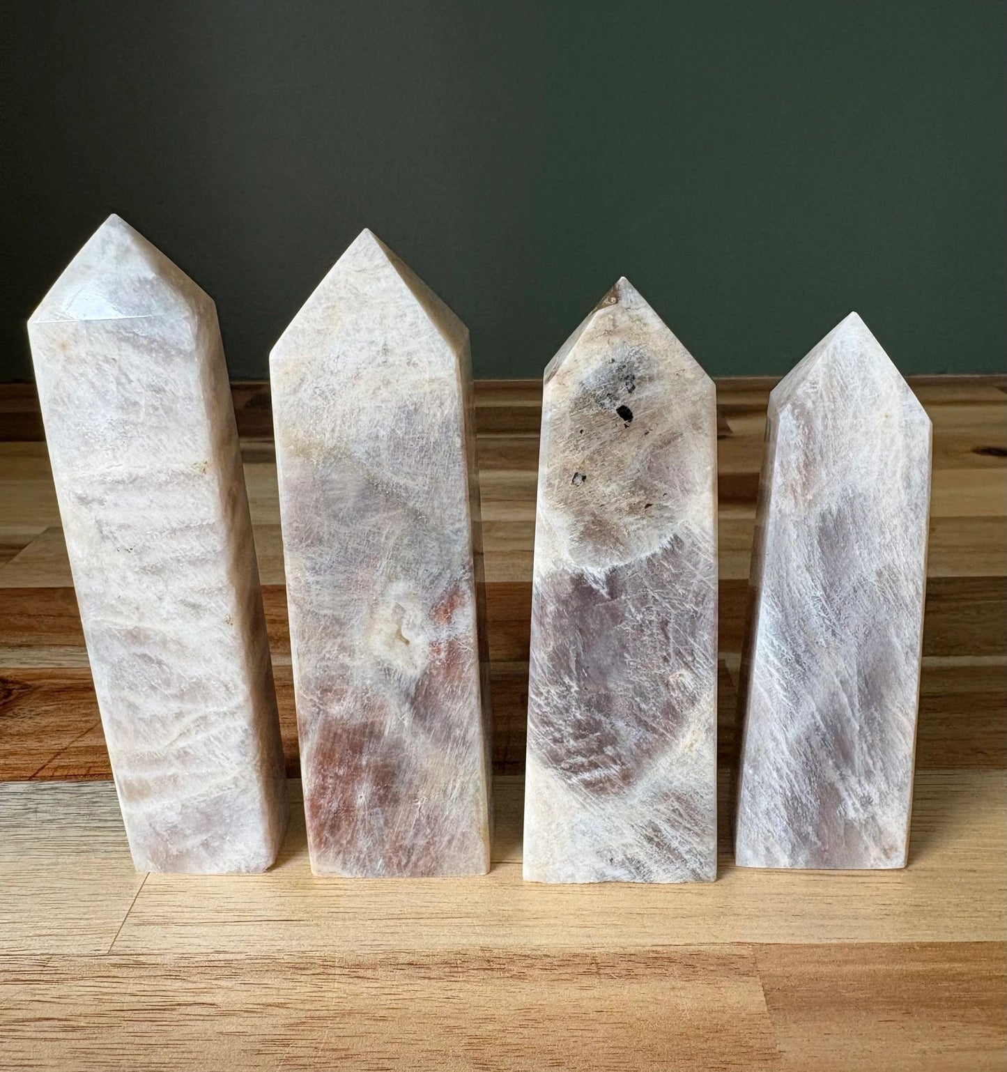🌙 Moonstone Crystal Towers – Intuition, Emotional Balance & Lunar Magic