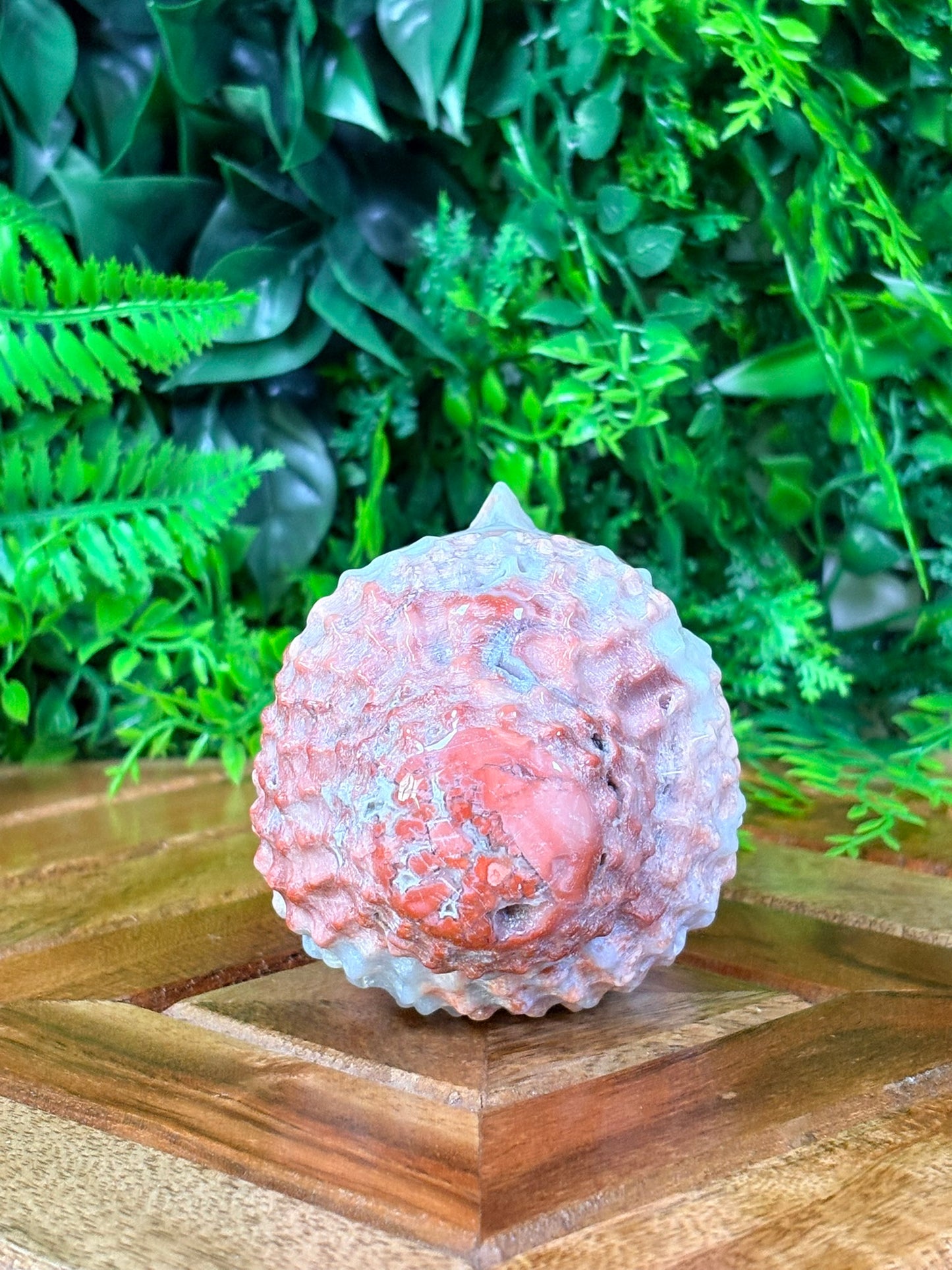 🌸 Pink Petal Agate Buddha Head | Gentle Awakening • Inner Bloom • Sacred Stillness