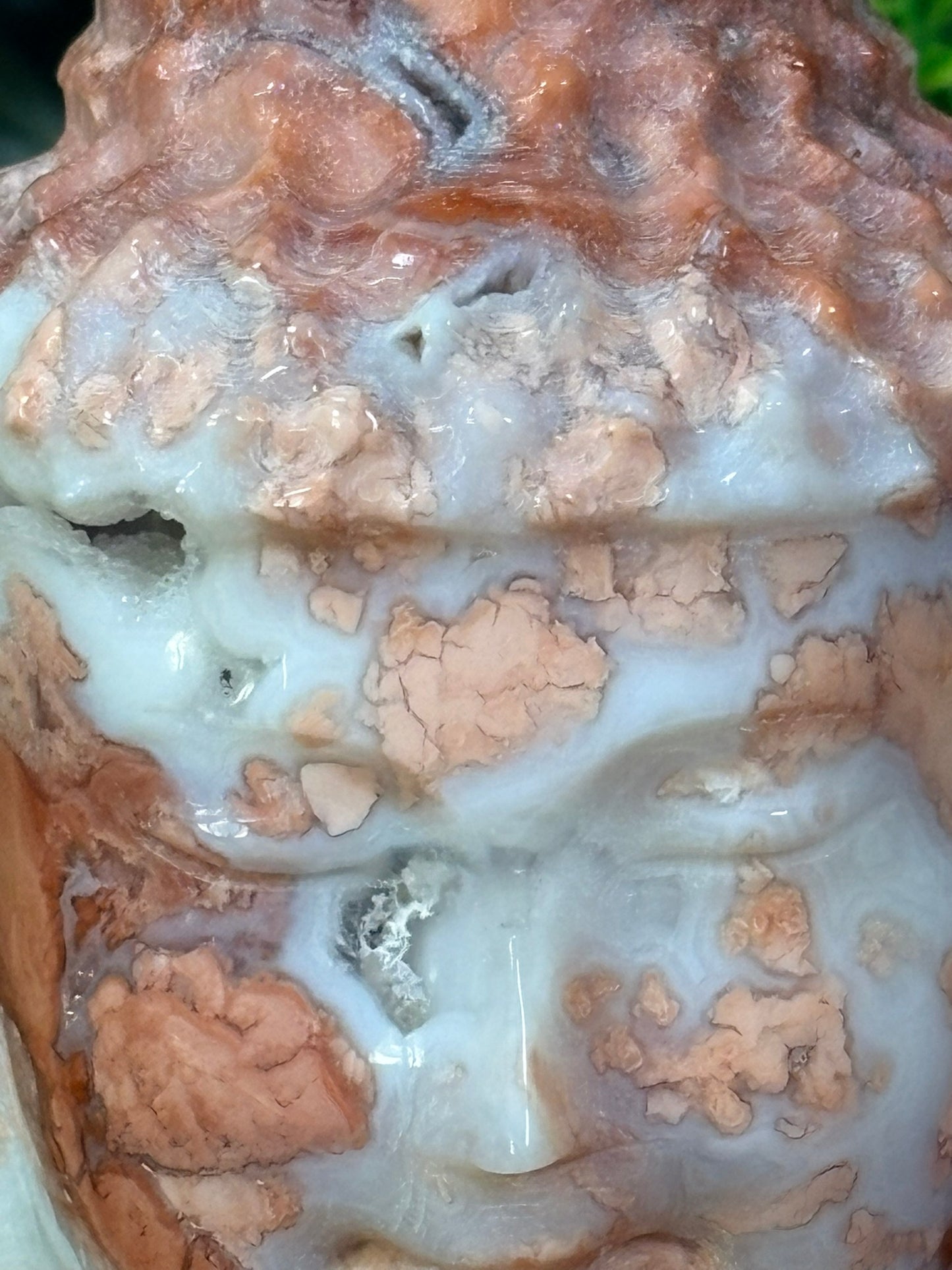 🌸 Pink Petal Agate Buddha Head | Gentle Awakening • Inner Bloom • Sacred Stillness