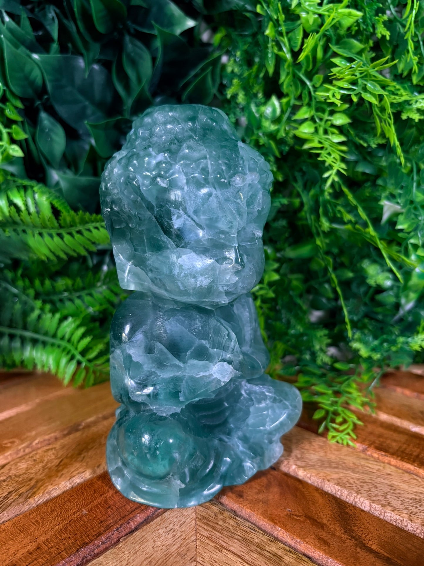 💚 Green Fluorite Baby Buddha | Clarity • Calm • Energetic Alignment