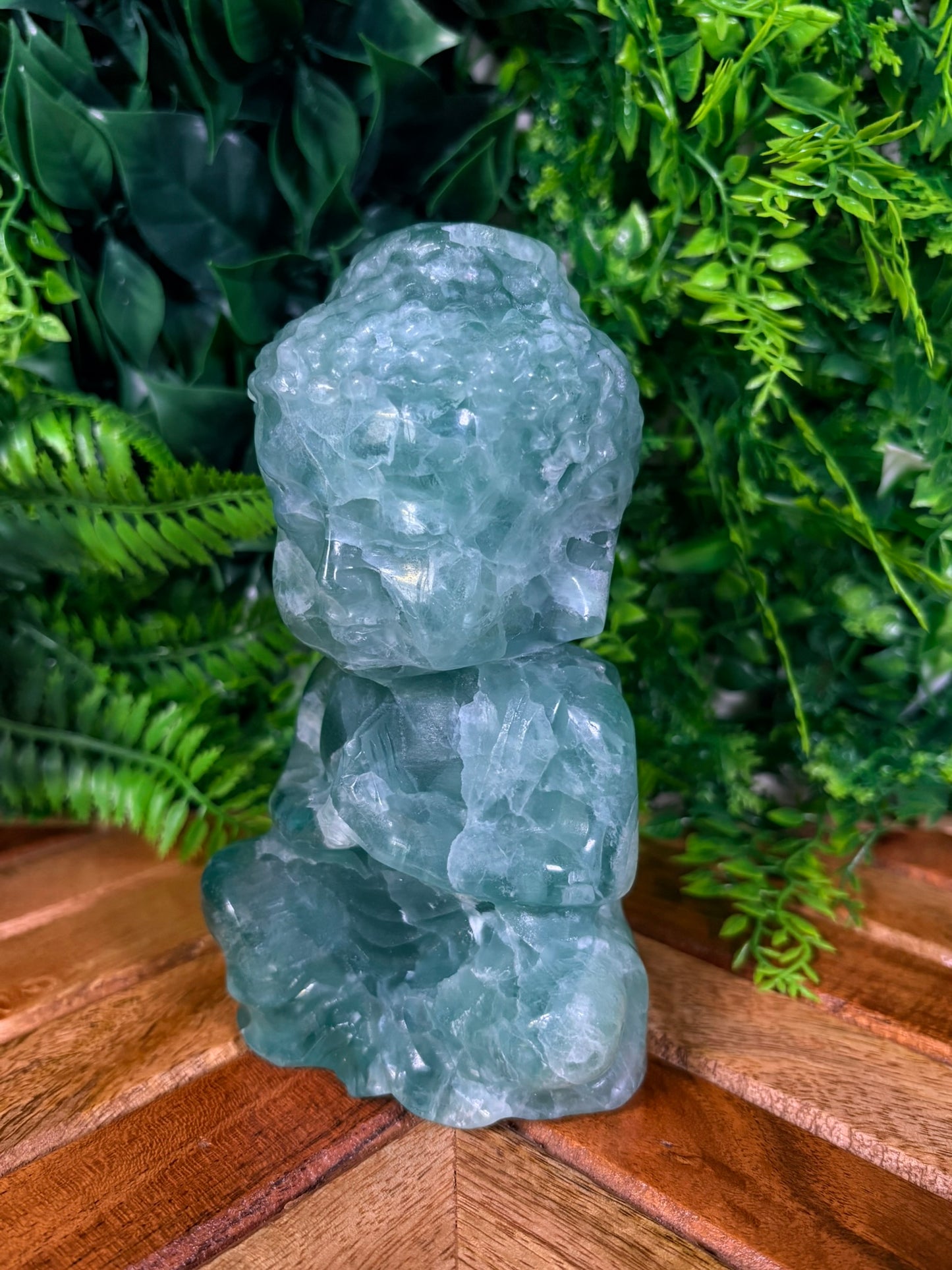 💚 Green Fluorite Baby Buddha | Clarity • Calm • Energetic Alignment