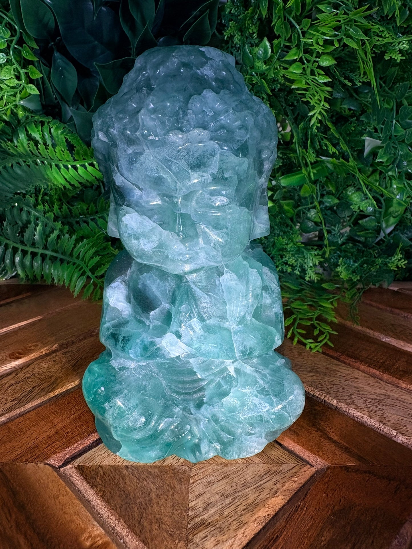 💚 Green Fluorite Baby Buddha | Clarity • Calm • Energetic Alignment