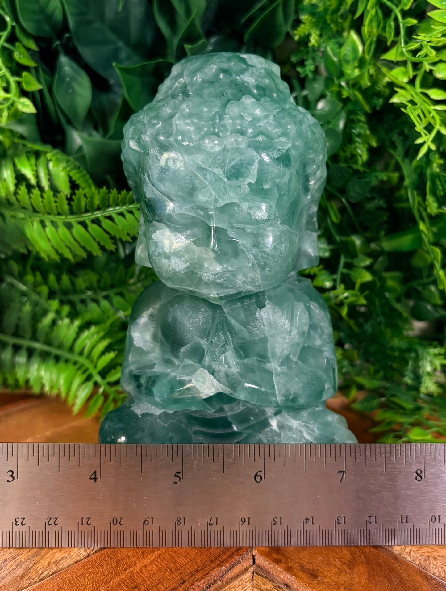 💚 Green Fluorite Baby Buddha | Clarity • Calm • Energetic Alignment