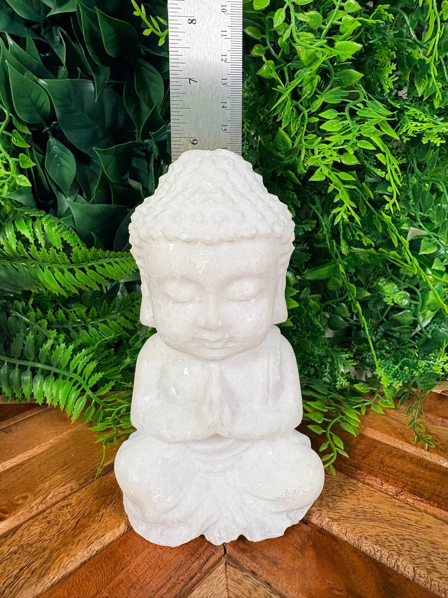 🤍 White Marble Jade Baby Buddha | Peace • Clarity • Gentle Protection