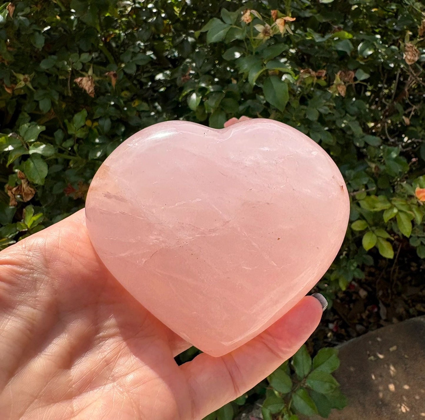 💗 Rose Quartz Heart – Unconditional Love, Emotional Healing & Gentle Strength | 1.24 lbs