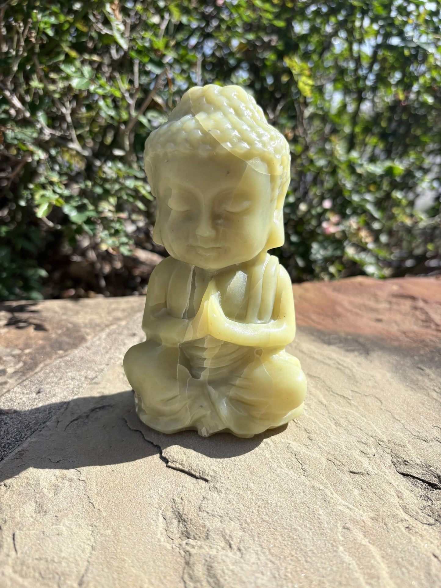 🌿 Serpentine Baby Buddha | Calm Wisdom • Energetic Protection • Inner Renewal