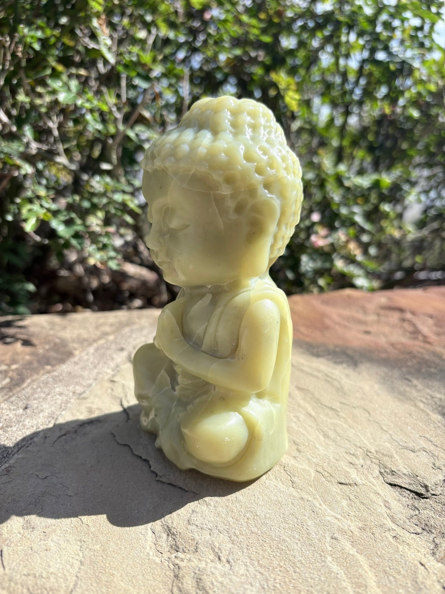 🌿 Serpentine Baby Buddha | Calm Wisdom • Energetic Protection • Inner Renewal