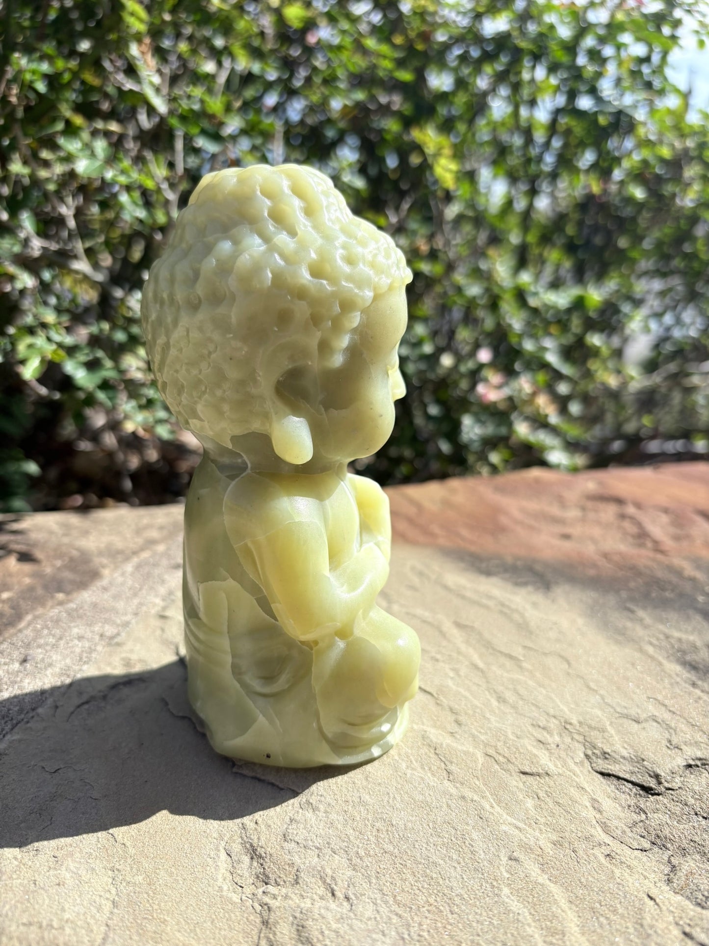 🌿 Serpentine Baby Buddha | Calm Wisdom • Energetic Protection • Inner Renewal