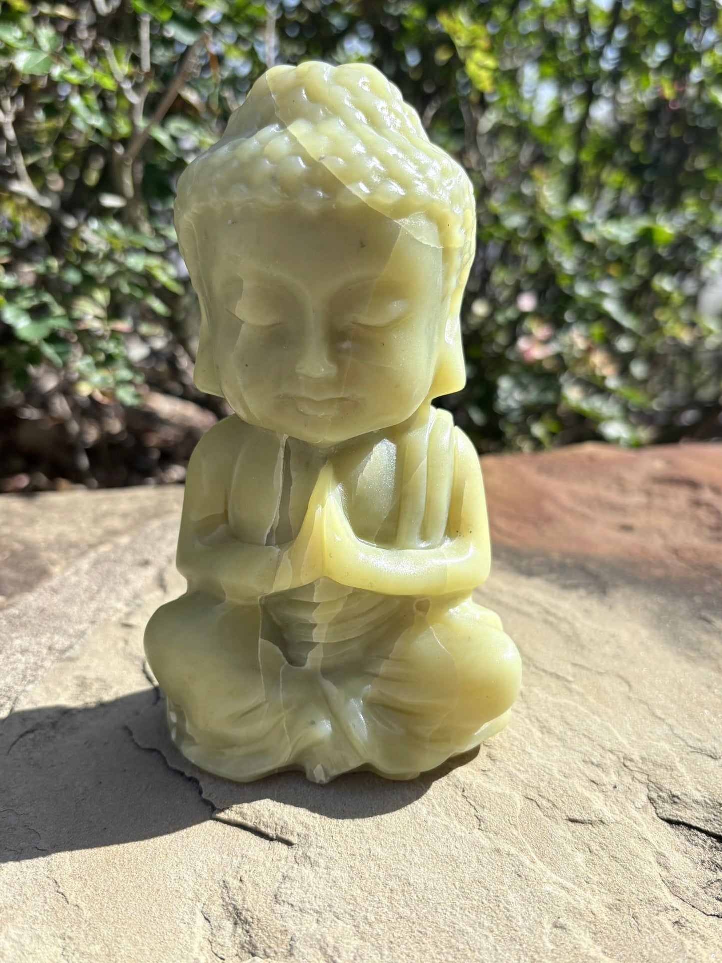 🌿 Serpentine Baby Buddha | Calm Wisdom • Energetic Protection • Inner Renewal