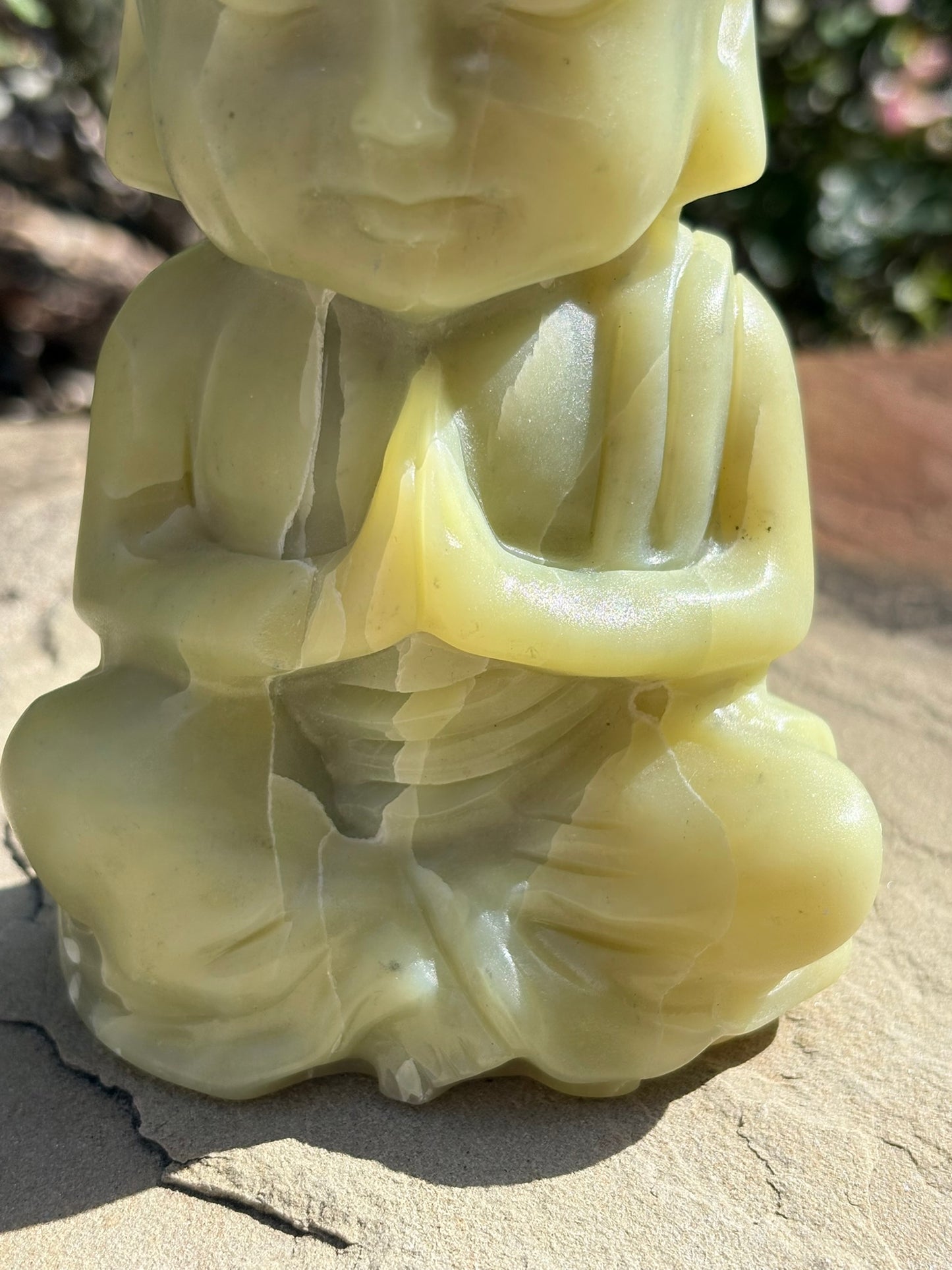🌿 Serpentine Baby Buddha | Calm Wisdom • Energetic Protection • Inner Renewal