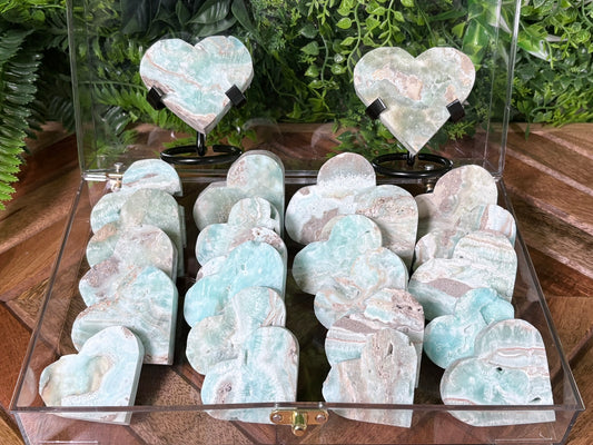 💙 Hemimorphite Crystal Heart – Emotional Healing, Truth & Gentle Strength | Choose Your Piece