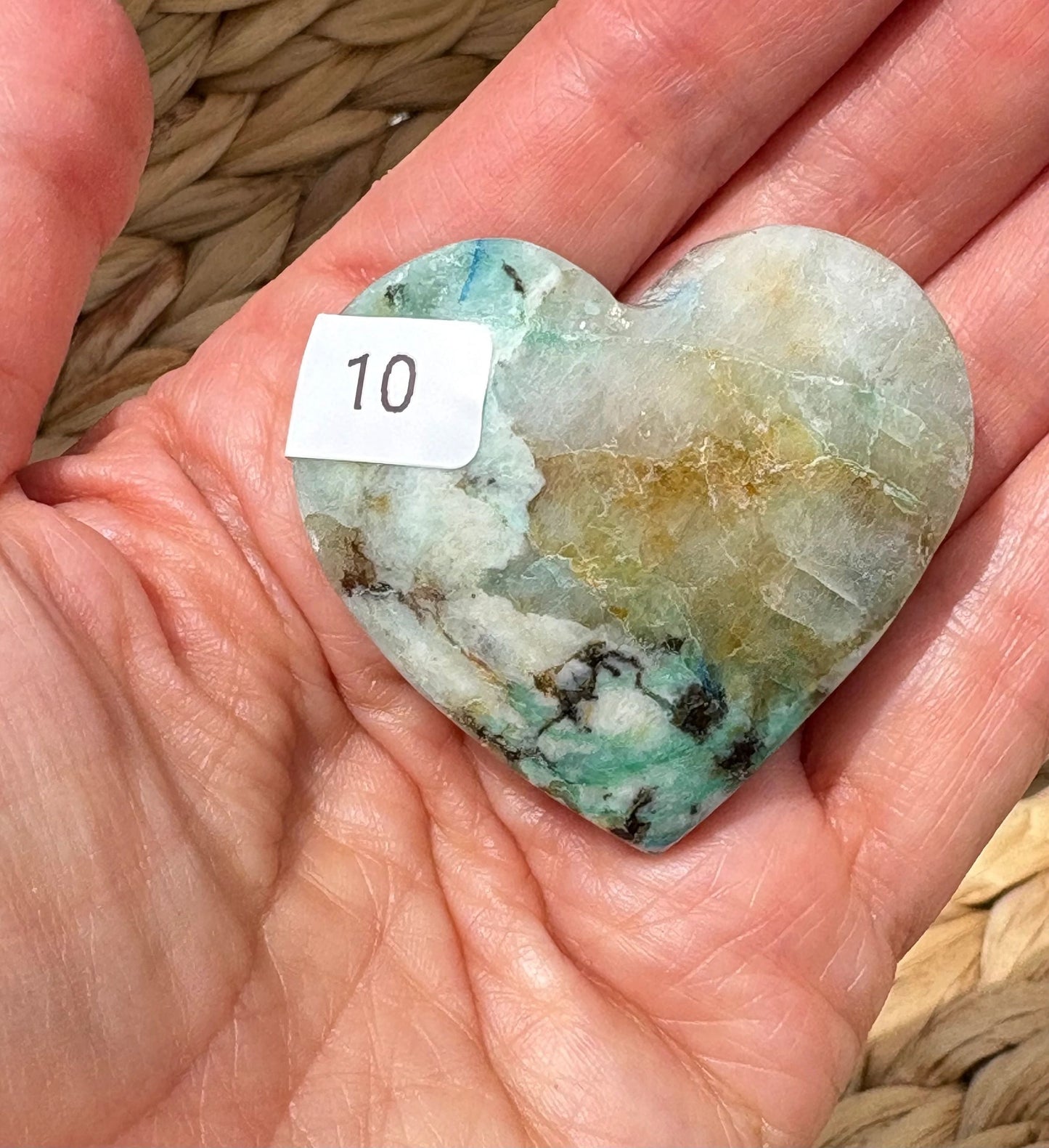 💙 Chrysocolla in Quartz Crystal Hearts – Communication, Calm & Emotional Truth | Choose Your Heart