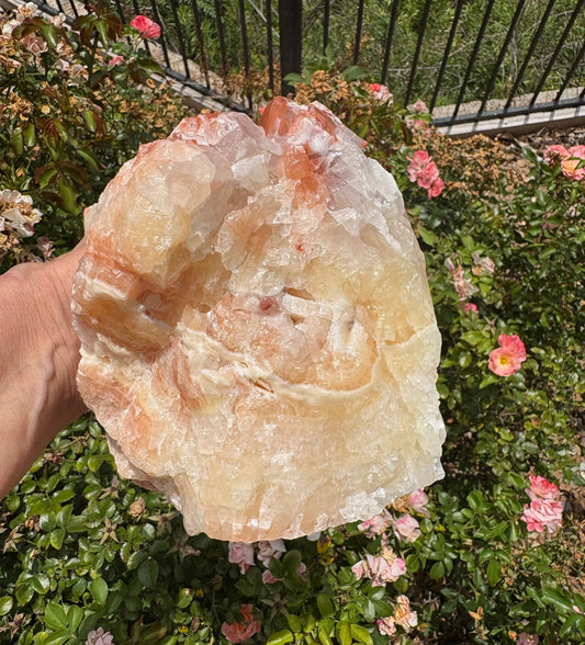 "Crimson Nova" Red Calcite Formation | Vitality & Celestial Grounding Empowered Stillness | Creative Flow | Rooted Light