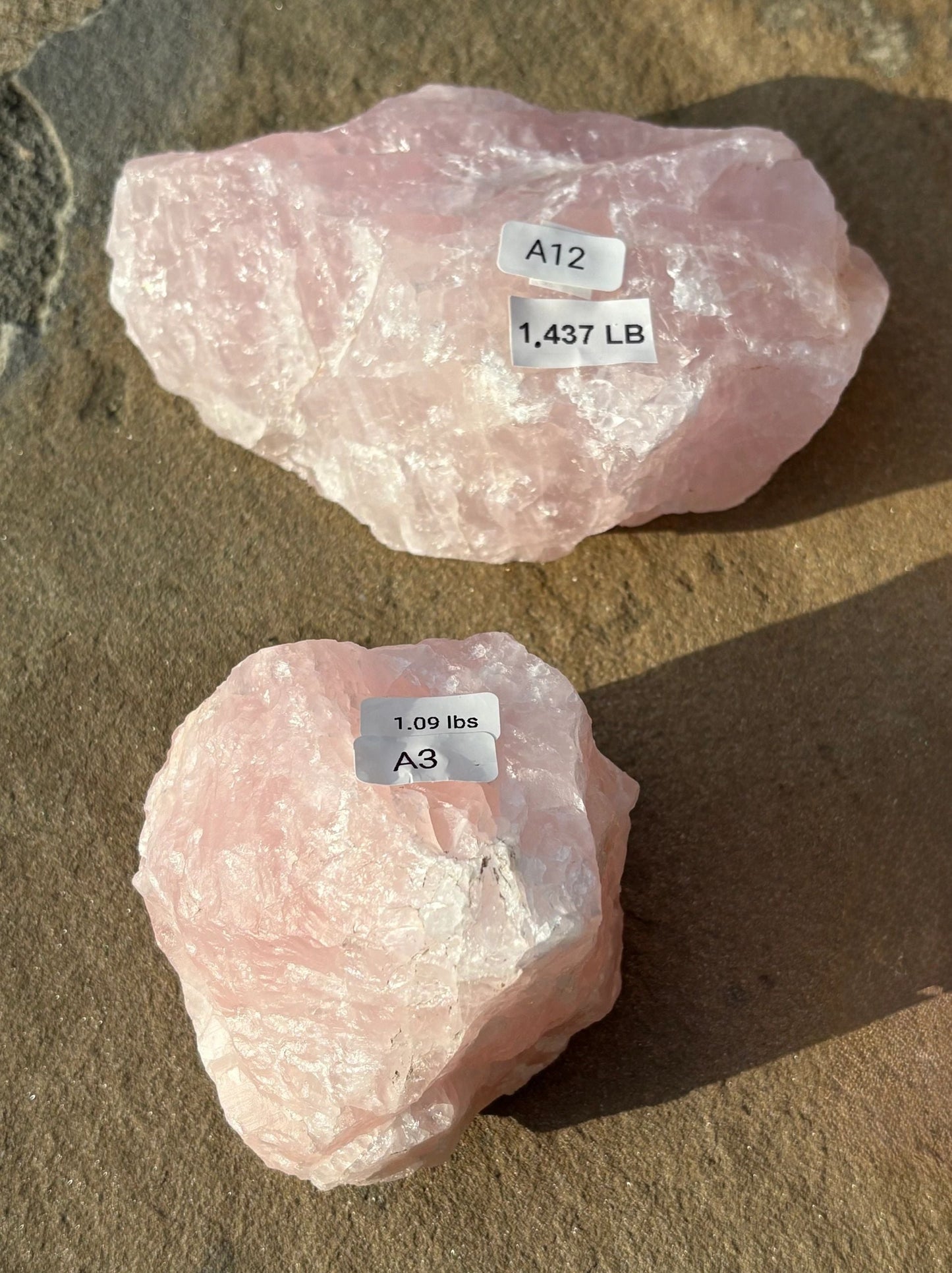 🌸 Raw Rose Quartz Chunk – Heart Healing, Soft Strength & Earthy Love | Choose Your Piece