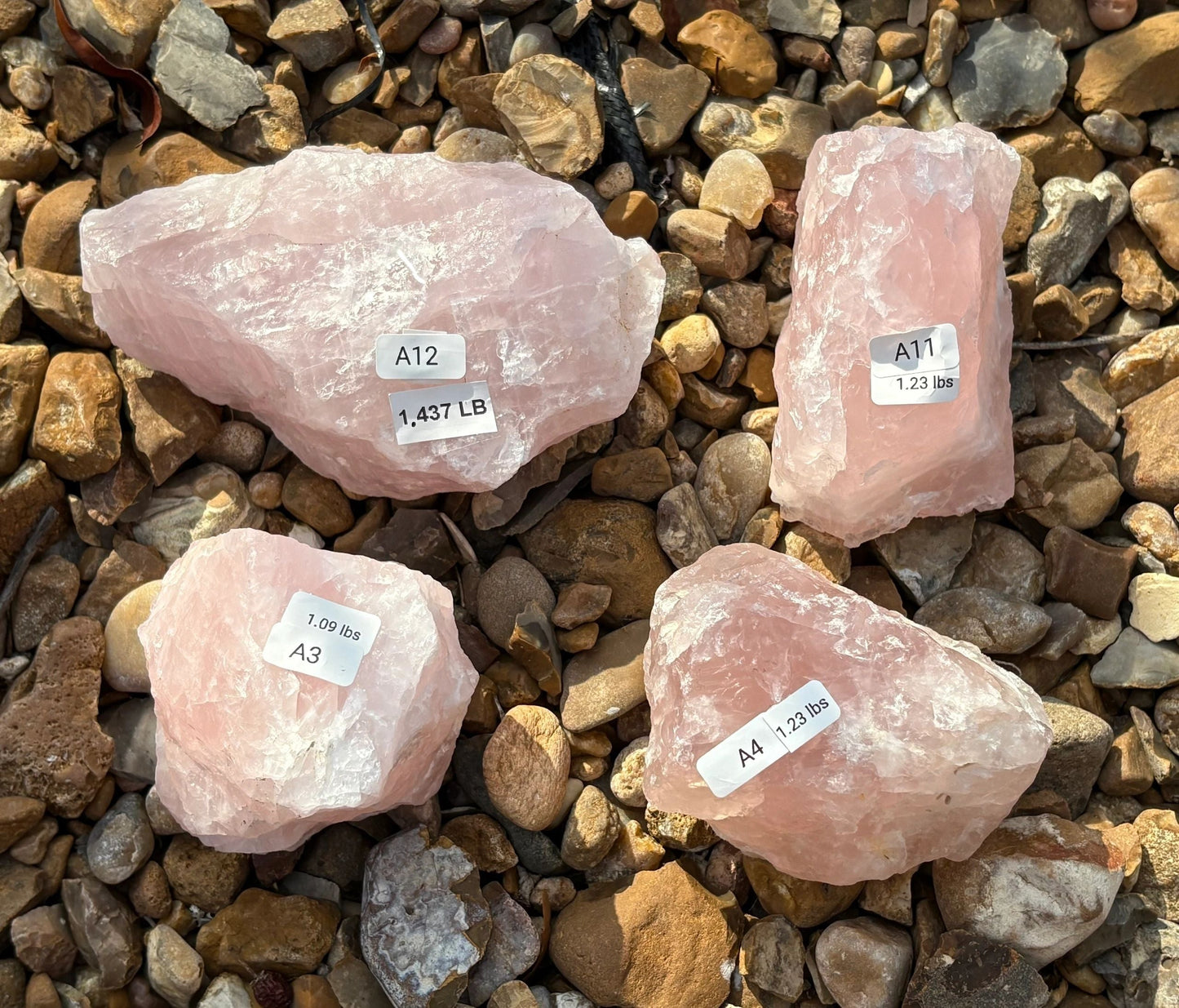 🌸 Raw Rose Quartz Chunk – Heart Healing, Soft Strength & Earthy Love | Choose Your Piece