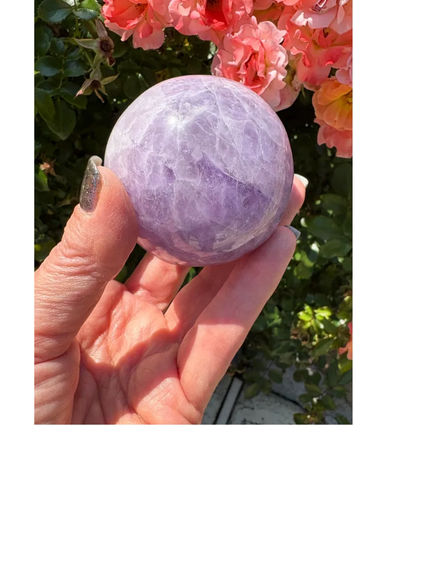 💜 Amethyst Sphere with Hematoid Swirls – Intuition, Grounding & Cosmic Calm | AM1