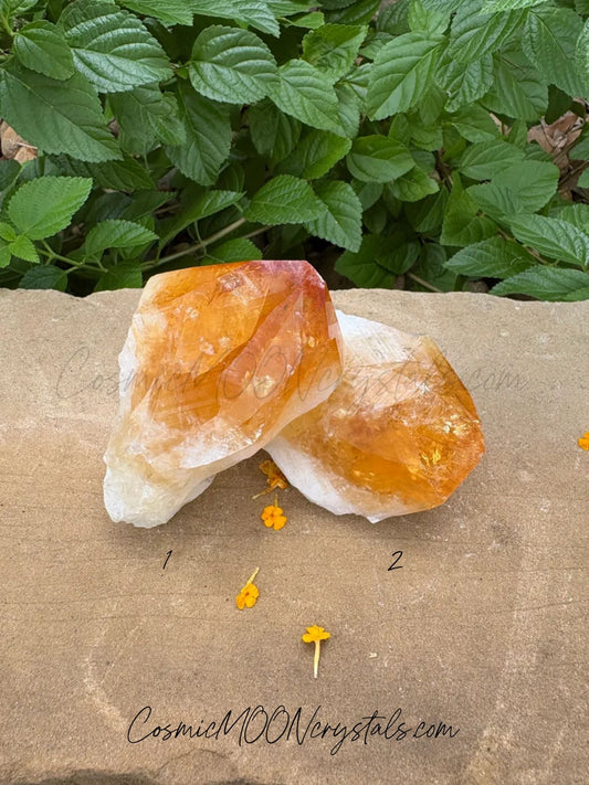 🔥 Raw Citrine with Polished Point| Abundance • Confidence •Prosperity Glow