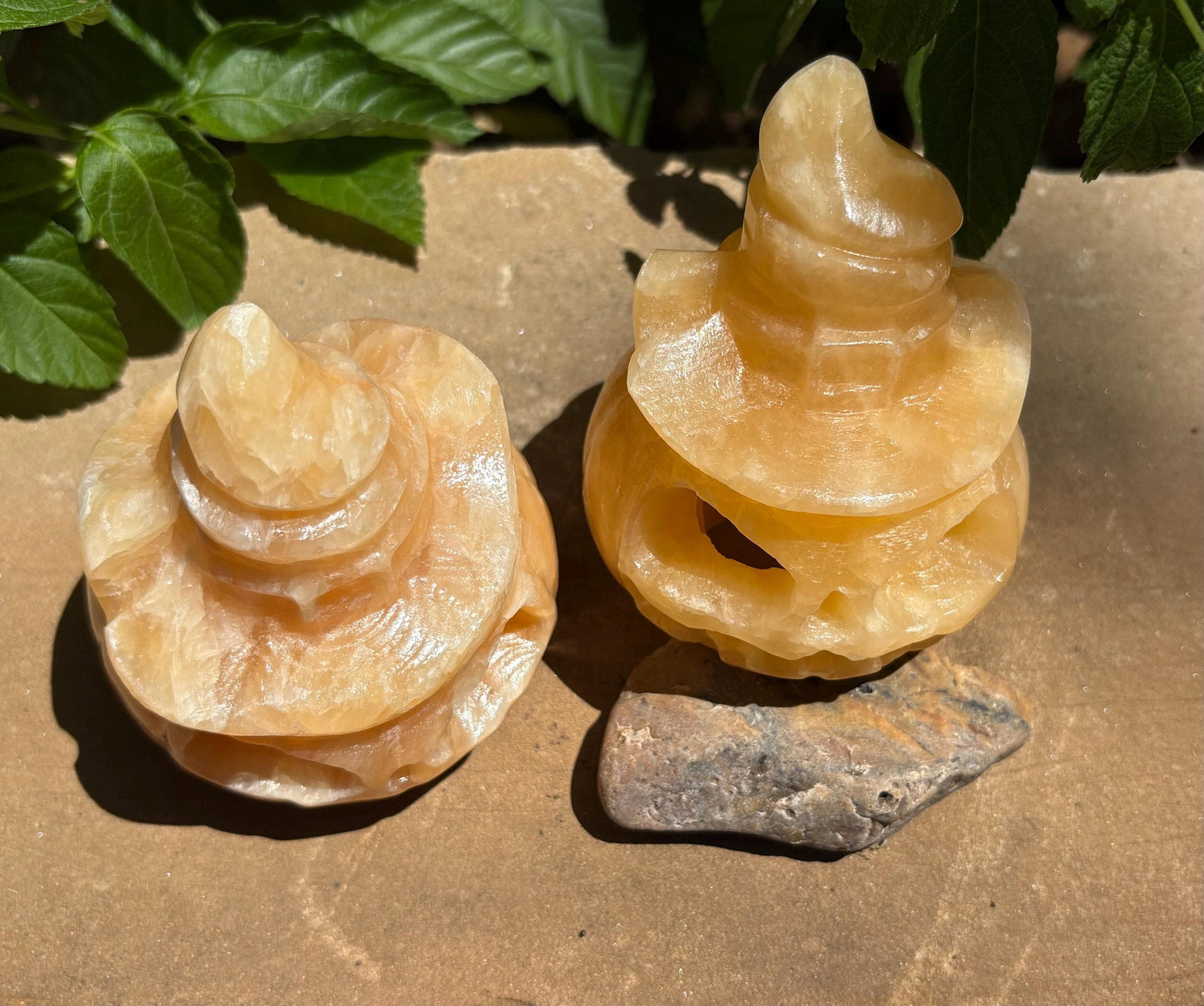 🎃 Witchy Calcite Jack-o'-Lantern with Wizard Hat ✨ Pumpkin Magic | Joy, Confidence &amp; Seasonal Spark