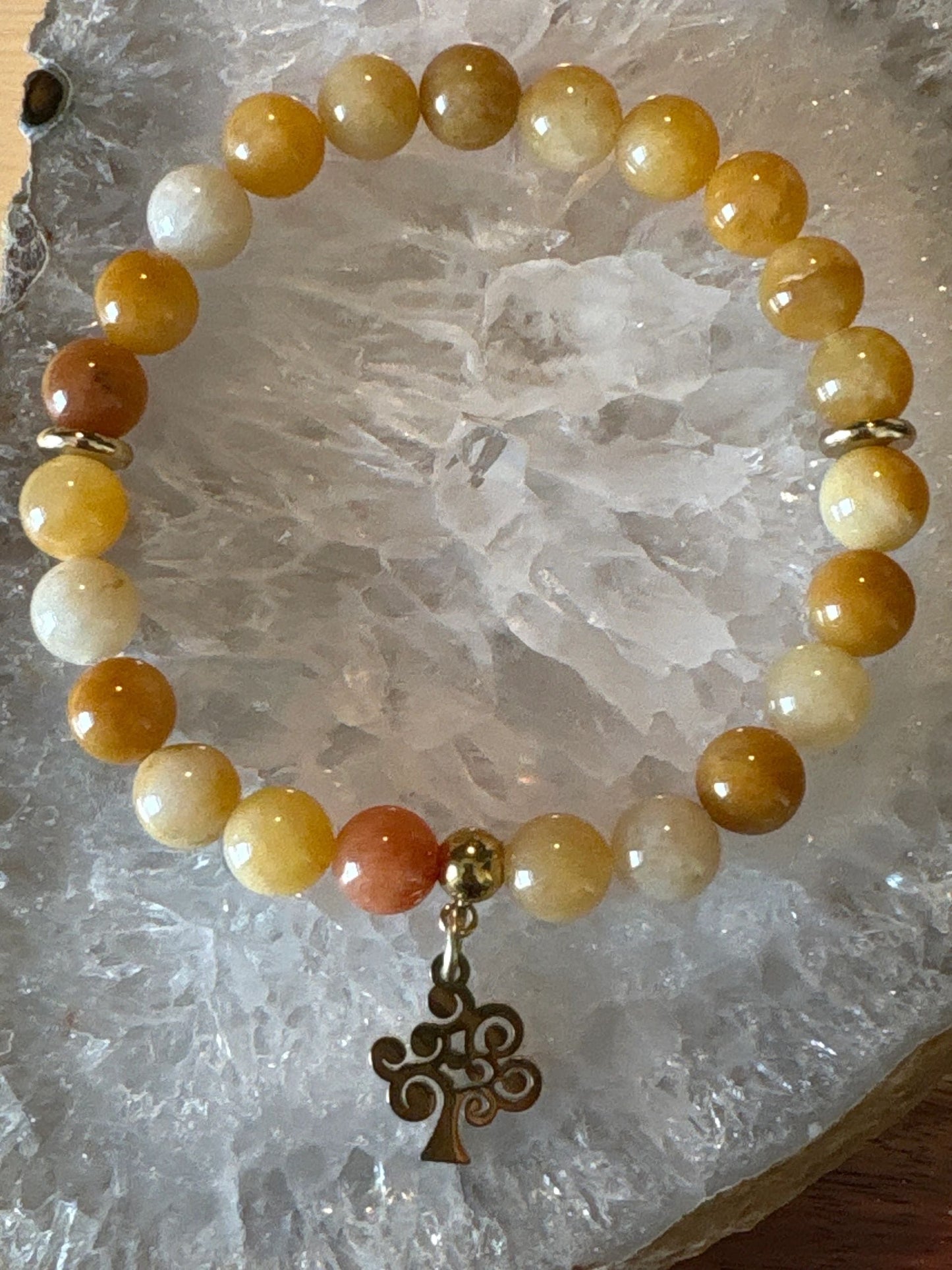 8mm Yellow Aventurine Crystal Bracelet – Confidence • Joy • Vitality