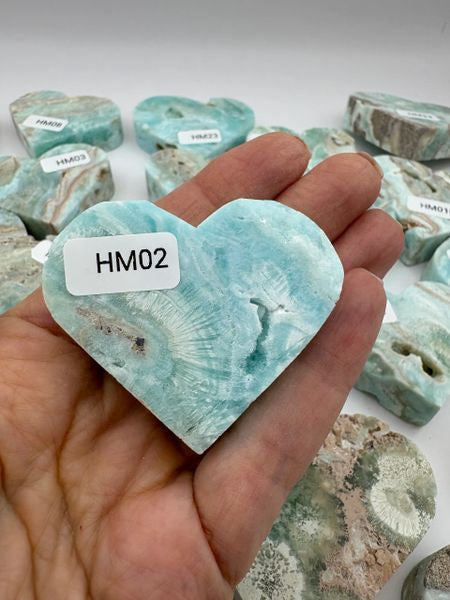 💙 Hemimorphite Crystal Heart – Emotional Healing, Truth & Gentle Strength | Choose Your Piece