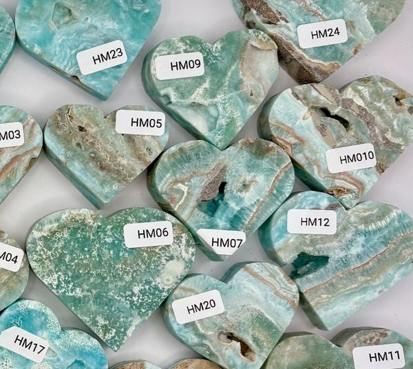 💙 Hemimorphite Crystal Heart – Emotional Healing, Truth & Gentle Strength | Choose Your Piece