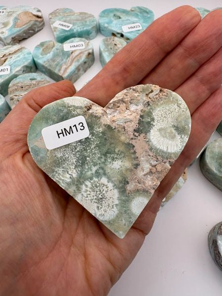 💙 Hemimorphite Crystal Heart – Emotional Healing, Truth & Gentle Strength | Choose Your Piece
