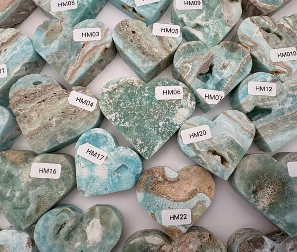 💙 Hemimorphite Crystal Heart – Emotional Healing, Truth & Gentle Strength | Choose Your Piece