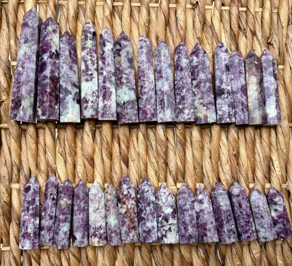 💜 Lepidolite Crystal Towers – Calm, Balance & Nervous-System Bliss