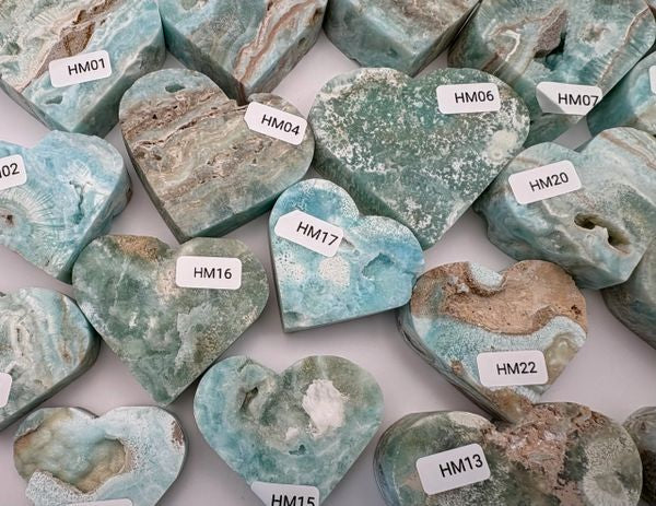 💙 Hemimorphite Crystal Heart – Emotional Healing, Truth & Gentle Strength | Choose Your Piece