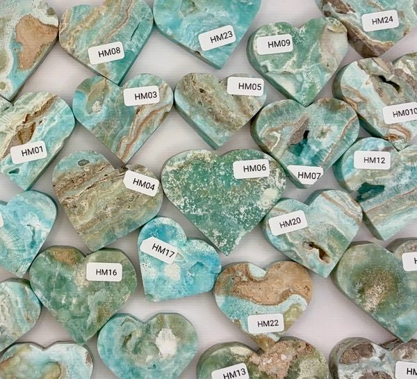 💙 Hemimorphite Crystal Heart – Emotional Healing, Truth & Gentle Strength | Choose Your Piece