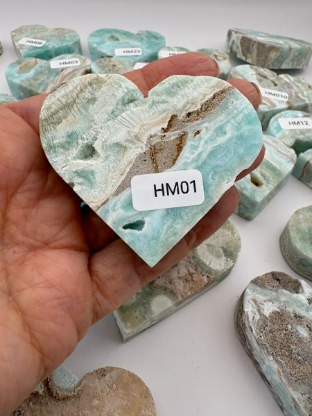 💙 Hemimorphite Crystal Heart – Emotional Healing, Truth & Gentle Strength | Choose Your Piece