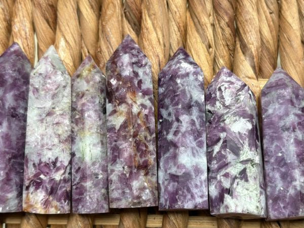 💜 Lepidolite Crystal Towers – Calm, Balance & Nervous-System Bliss